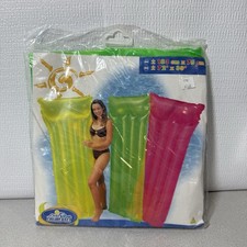 VTG INTEX Wet Set 2002 Swim Pool Air Mat Raft Float 72"X30" Green #59717 NEW