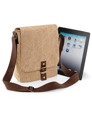 Canvas iPad Tablet Shoulder Bag Quadra Crossbody Reporter Messenger Satchel 5L