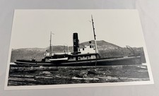 Vintage Steam Tug HARO Pacific Northwest Logging Towboat 6x10 Tugboat B&W Photo