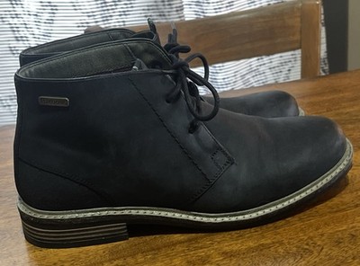 Barbour Men's Readhead Leather Chukka Ankle Boots, Black Size 7