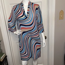 Sandra Daren Pullover XL Dress 3/4 Bell Sleeves Boho Hippie Phychedelic Comfort
