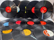 Lot Of 20 12-inch Vinyl Records For Crafts And Decoration Artwork Crafting