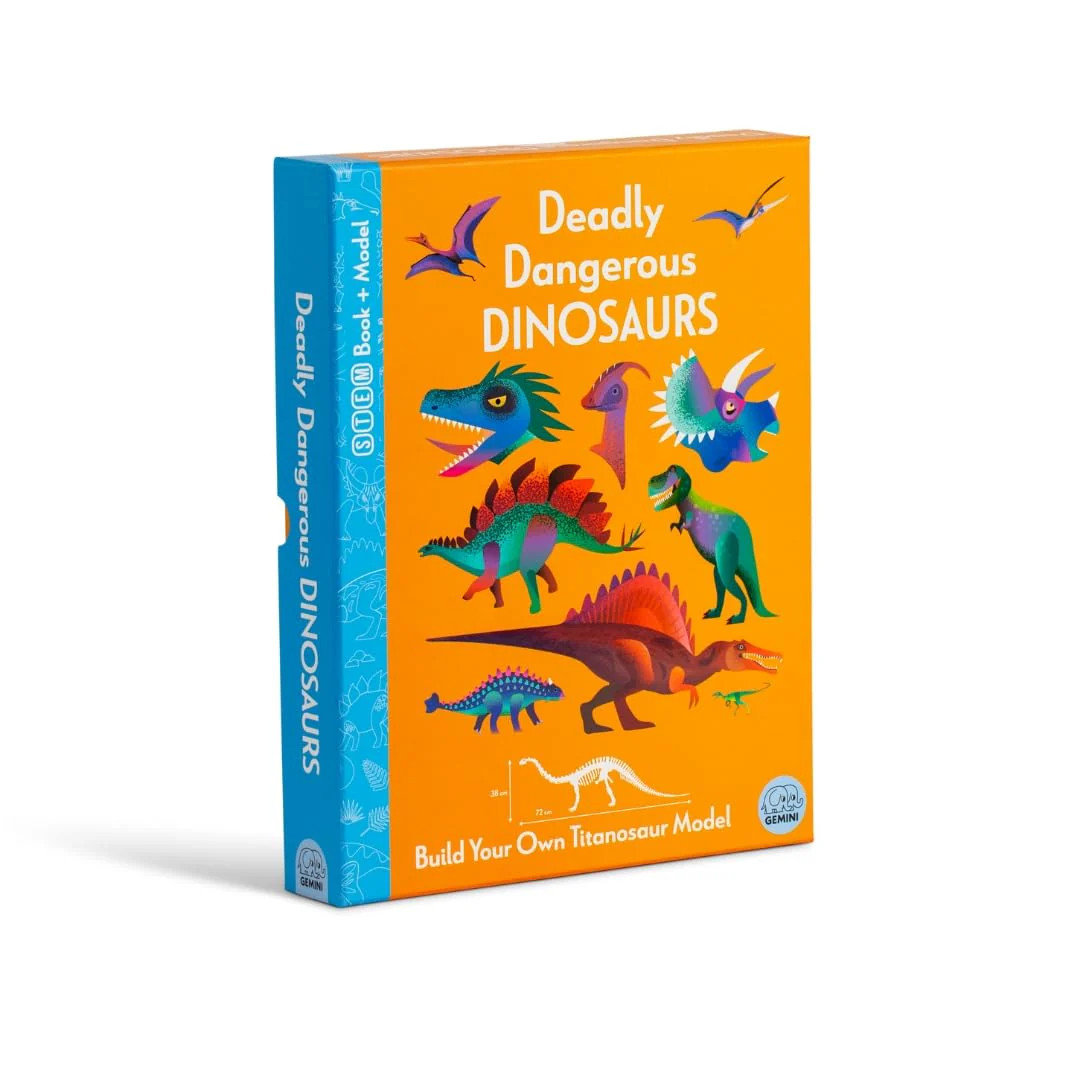 Deadly Dangerous Dinosaurs (Ignite STEM Book + Model Kit) Board Boo | Kit Elliot