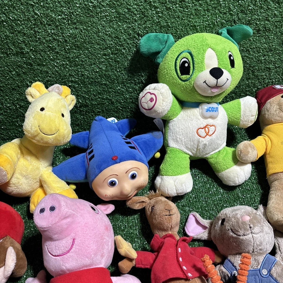 Lote de Peluche Leap Frog Scout Dr Seuss Jirafa Ratón Perro Peppa Pig Paw Patrol Foto 3 de 4