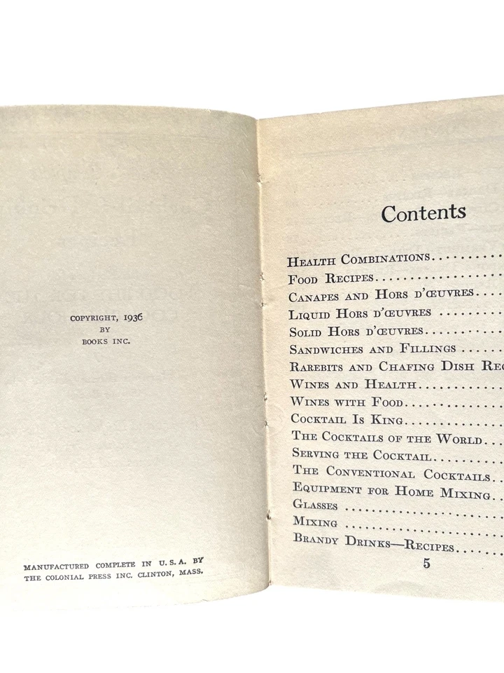 Burke's Complete Cocktail and Tastybite Recipes 1936 Hardcover - Image 4 of 4