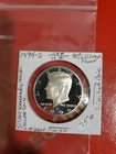1994 S .90% Silver Kennedy Half Dollar In Protection 2x2 Mirror Finish Limited.