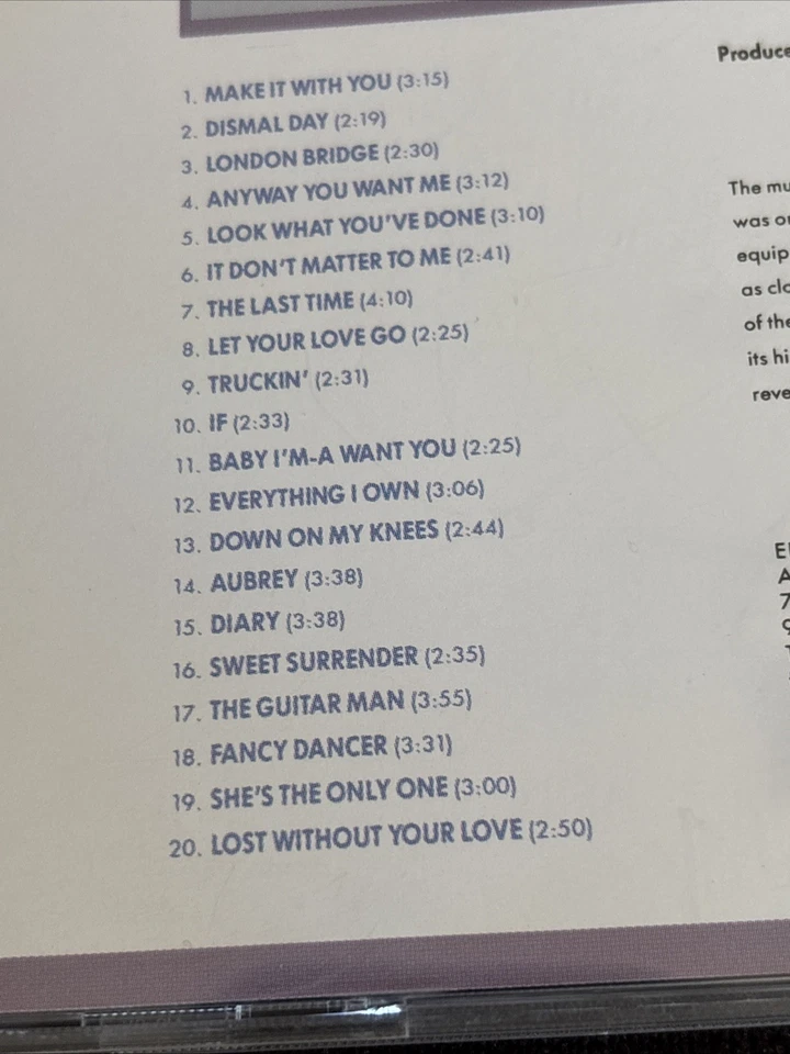 Bread - Anthology of Bread (CD, 1990, Rock, Elektra) Folk, Country, Pop Foto 3 de 4