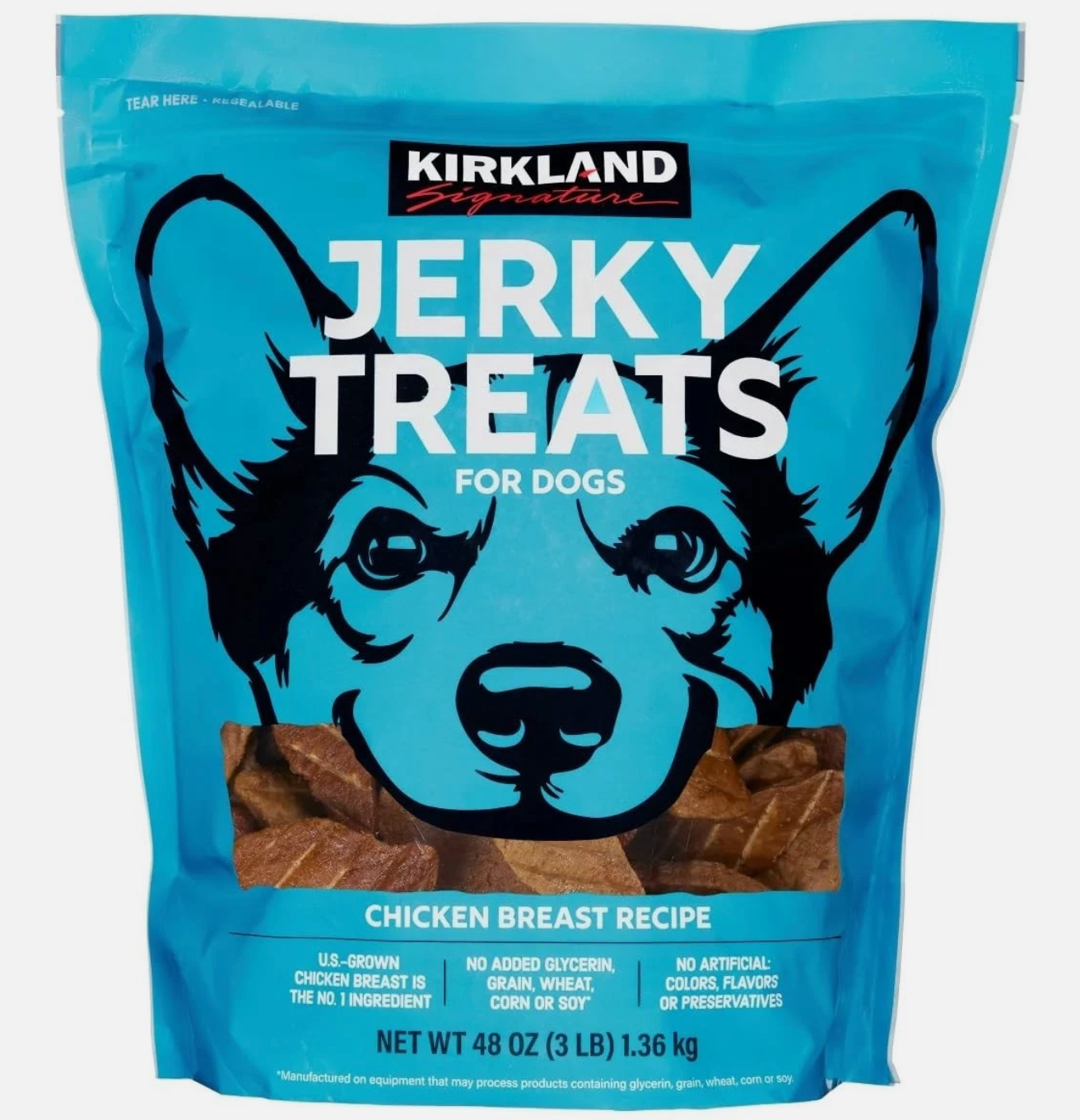 Kirkland Signature Chicken Jerky Dog Treat 48 Oz