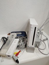 Nintendo Wii Console RVL-001 White Bundle - 3 Games, Controller, Cables, Case
