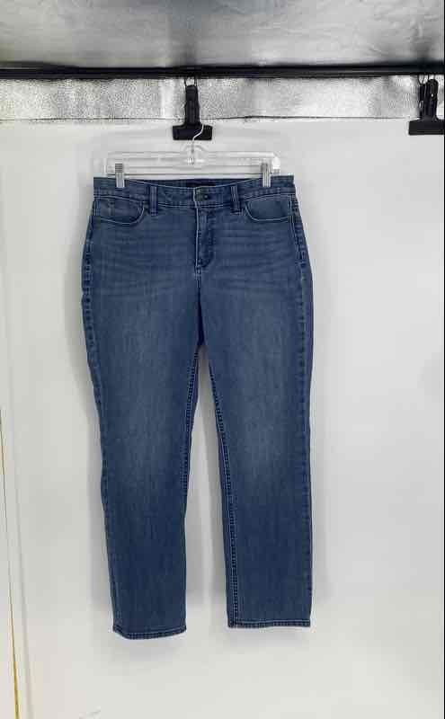 Talbots Womens Blue Flawless Five Pockets Denim Curvy Straight Jeans Size 8P