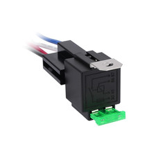 4 Pin Relay 12V 40A with 30A Fuse DC SPST Fused Normally Open 1NO with 14 AWG Ha