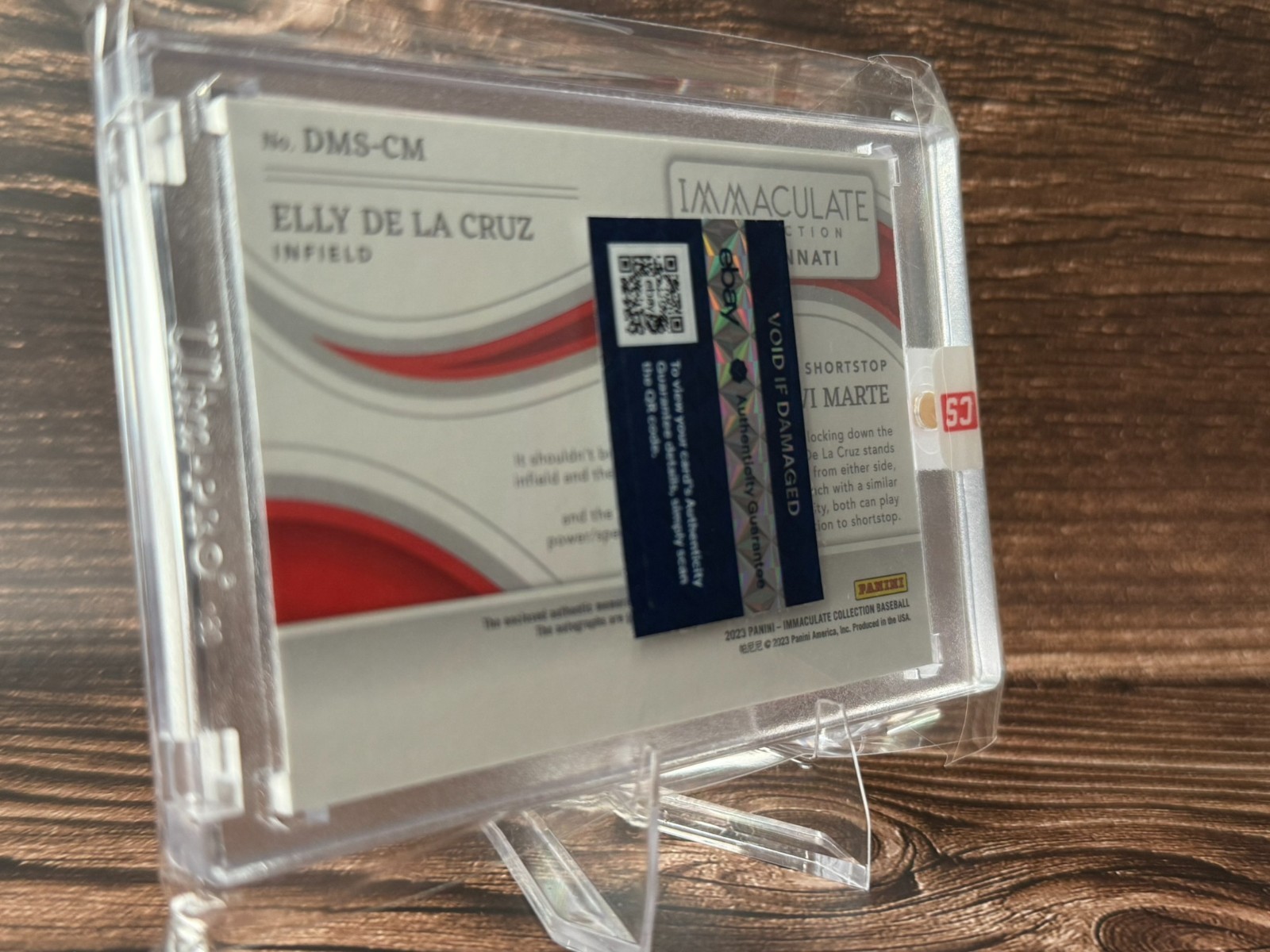 2023 Panini Immaculate Dual Patch Auto Elly De La Cruz Noelvi Marte /49 view 3