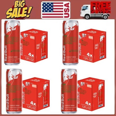 Red Bull Red Edition Energy Drink, Watermelon, 114mg Caffeine, 12 fl. oz., Pack