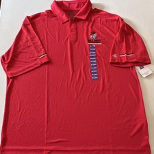 Champion Red Bulldogs Men's Polo Shirt 2XL 100% Polyester Short Sleeve