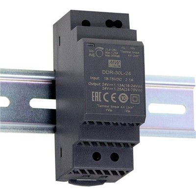 MEAN WELL DDR-30L-12 Hutschienen-DC/DC-Wandler (DIN-Rail)  12 V/DC 2.5 A 30 W...