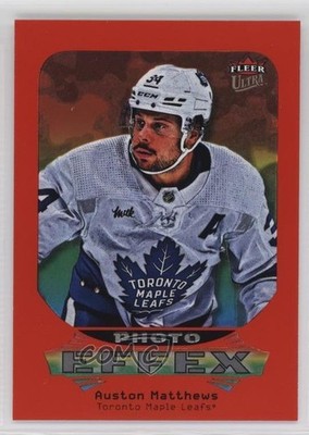 2024 Upper Deck Fleer Ultra Photo Effex Red 12/99 Auston Matthews #PE23OF30 08a0