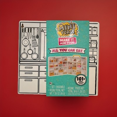 Miniverse Make It Mini Food All You Can Eat Collection 101+ Pieces, Sweets
