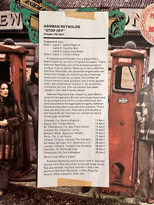 Ashman Reynolds~Stop Off~With Insert~White Label Promo~Quick