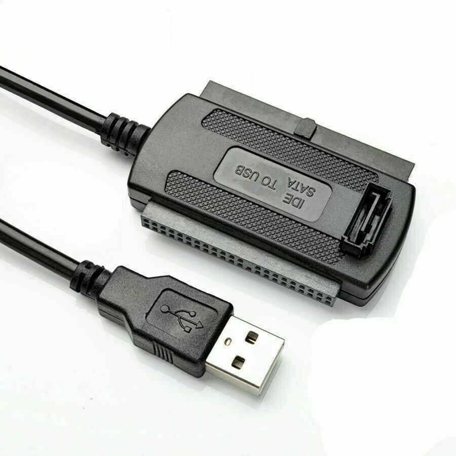 New IDE SATA to USB 2.0 Adapter Converter Cable For 2.5 3.5 Inch Hard Drive  HD