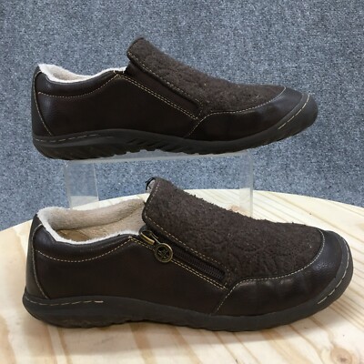 JBU by Jambu Shoes Womens 10 W Crimson Slip On Brown Round Toe