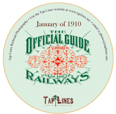 Januar 1910 Offizieller Eisenbahnführer gescannt auf Adobe PDF auf CD