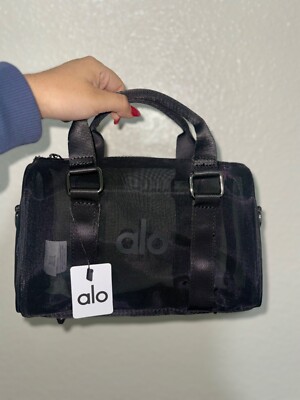 alo mini sheer duffle bag ブラック Bolsa Alo Yoga Mini Sheer Duffle - 2nd Chance