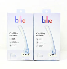 Billie Cool Blue Starter Kit  1 Razor Handle  + 2x 5 Blade Refill Set of 2 Kits