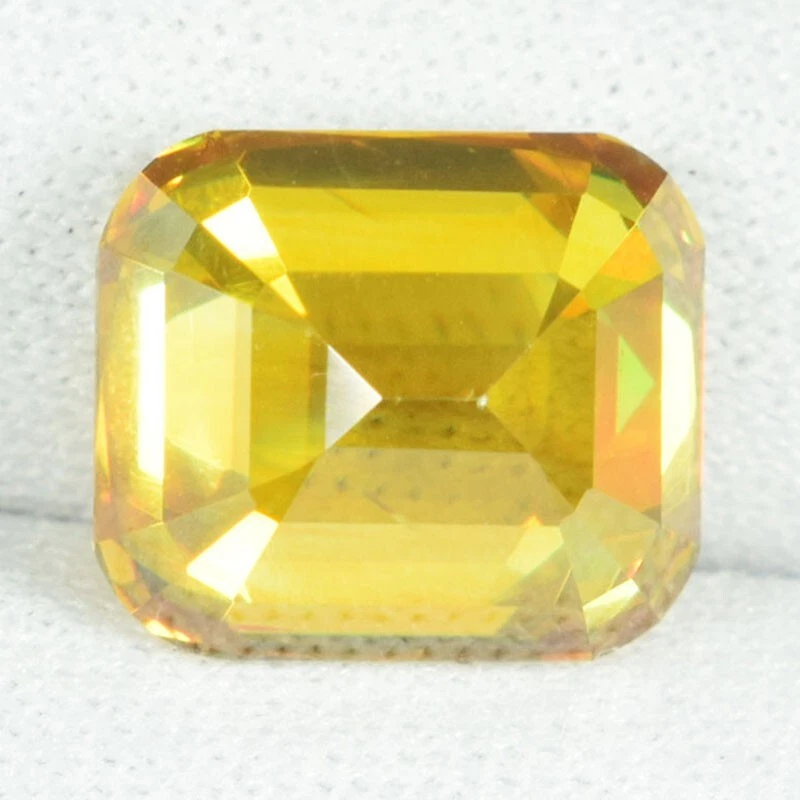 7.58 ct SPARKLING YELLOW MULTI SPARKLING NATURAL SPHALERITE - Cushion See Vdo WB - Bild 2 von 3