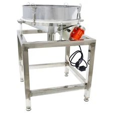 Electric Sieve Vibrating Screen Stainless Shaker Sifter w/40&100Mesh Φ19.6" 110V