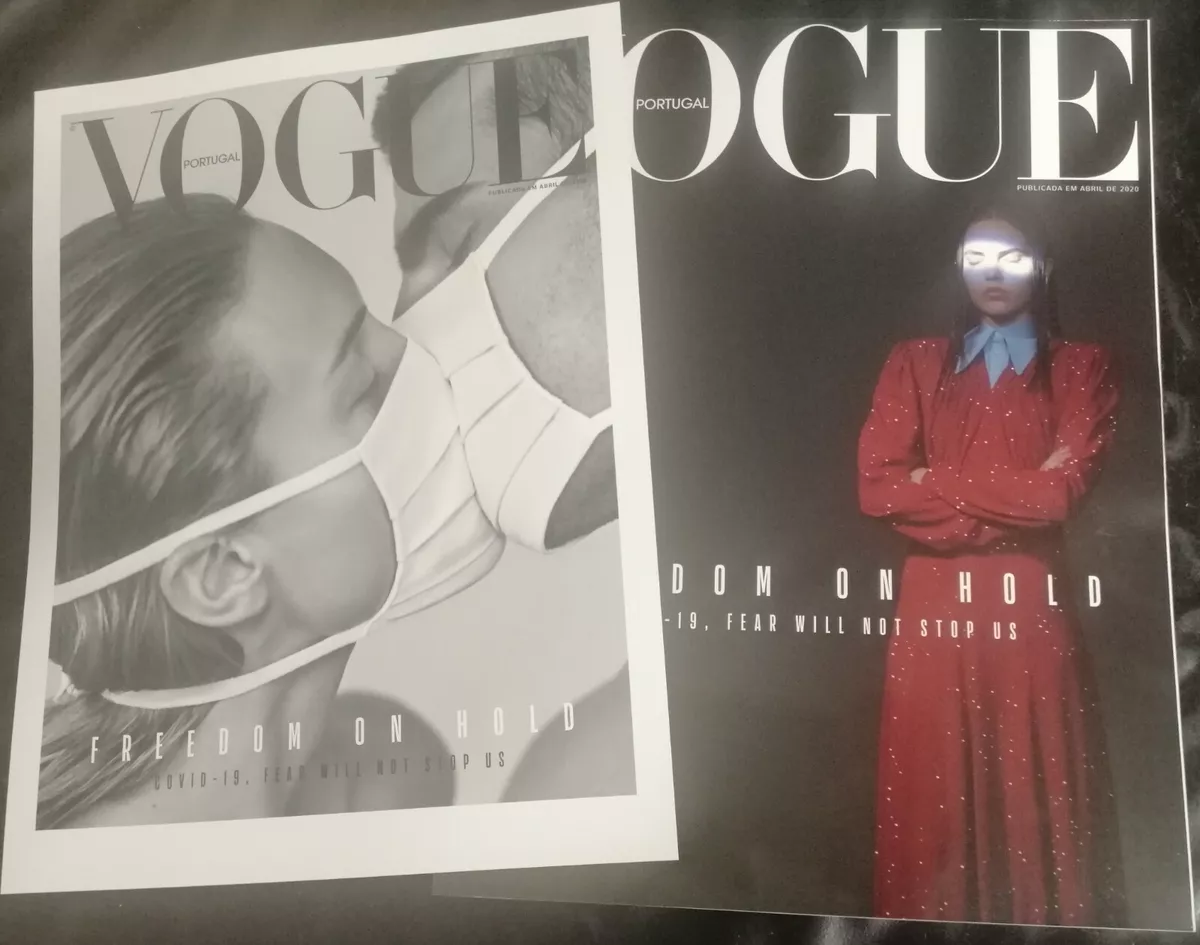 Vogue Portugal April 2020 - 2nd of 2 different covers with Poster of cover  #1