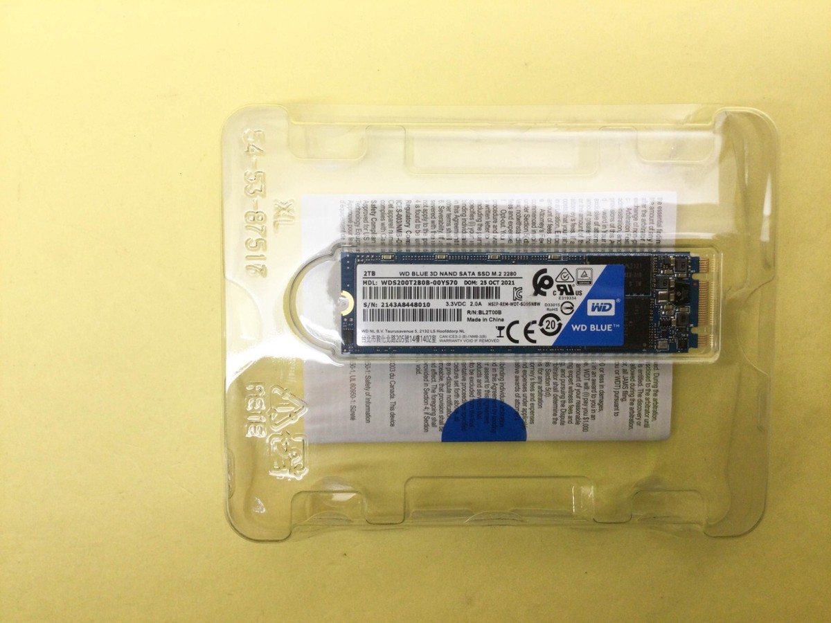 内蔵型SSD WD BLUE WDS200T2B0B M.2 2280 2TB SATA Amazon.com: Western Digital 2TB WD Blue 3D NAND Internal PC SSD