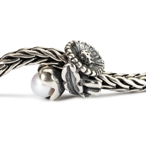 TROLLBEADS Gänseblümchen-April, 925 Sterlingsilber, Süßwasserperle, TAGBE-00030 - Bild 3 von 5