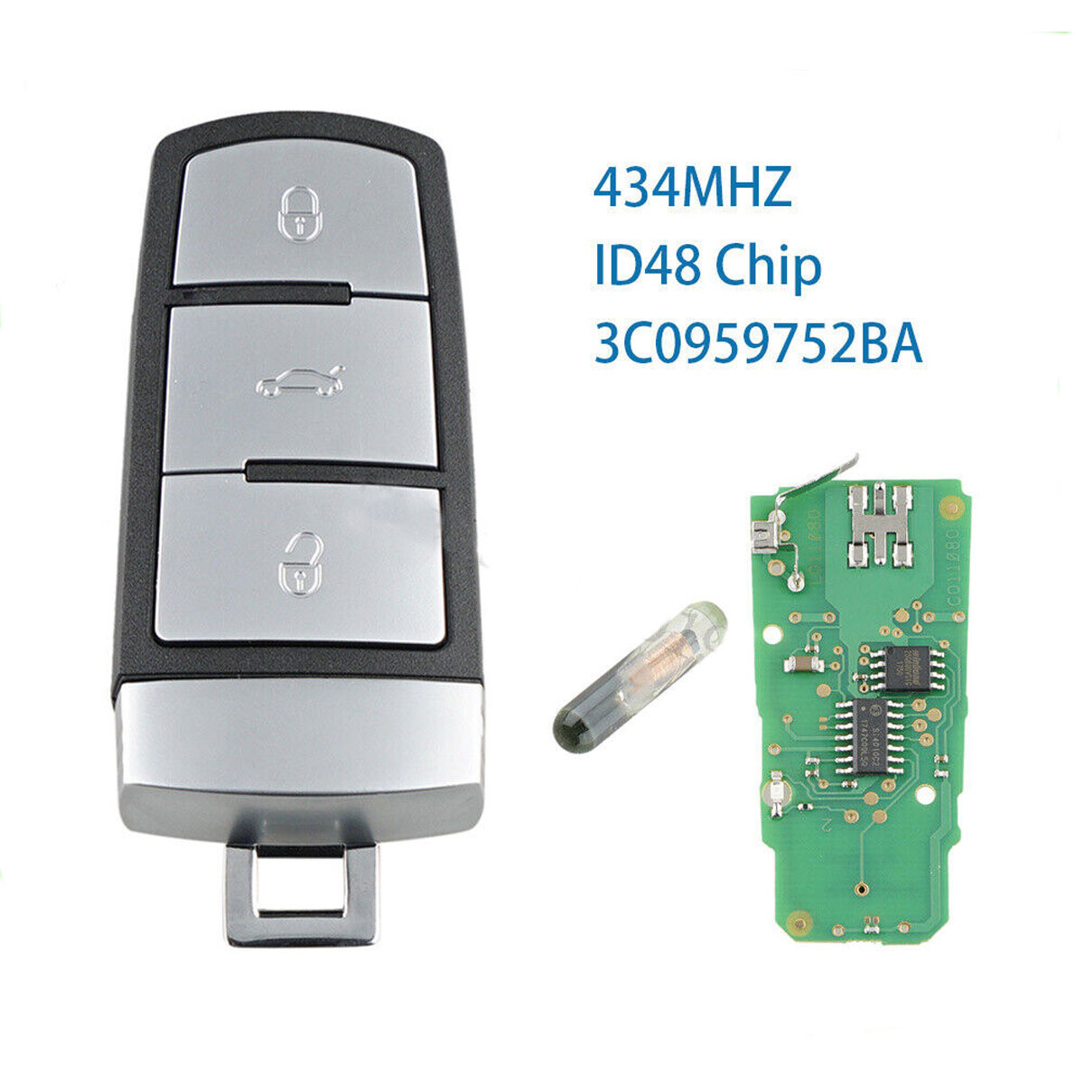 Caso Chave Do Carro Para Volkswagen Vw Magotan B8 Wei Lan Polo 9n Golf