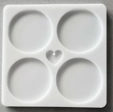 SMALL Round Coaster Silicone Mold AU