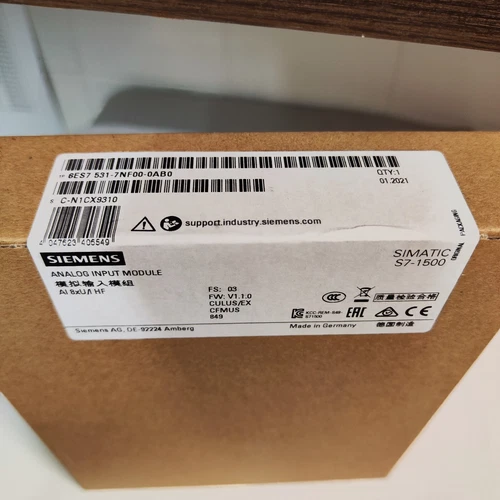 New Siemens 6ES7531-7NF00-0AB0 6ES7 531-7NF00-0AB0 S7-1500 AI 8xU/I HF - Picture 3 of 24