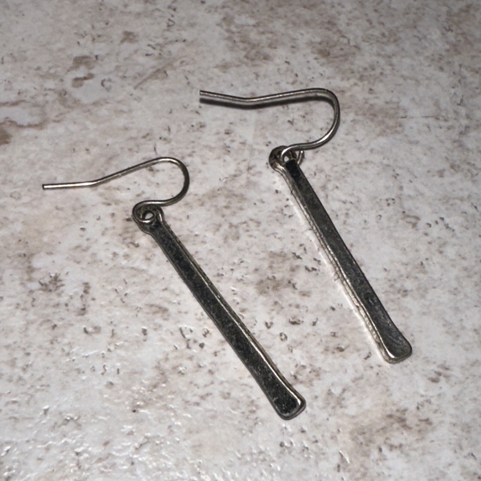 Vintage X Design Etched Silver Rectangular Bar Dr… - image 4