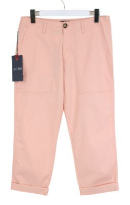 Armani Jeans Trousers Womens EU 40 Capri Turn Up Regular Fit Pink