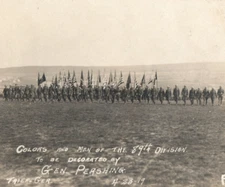 WWI Army Soldiers 89th Division Real Photo Postcard