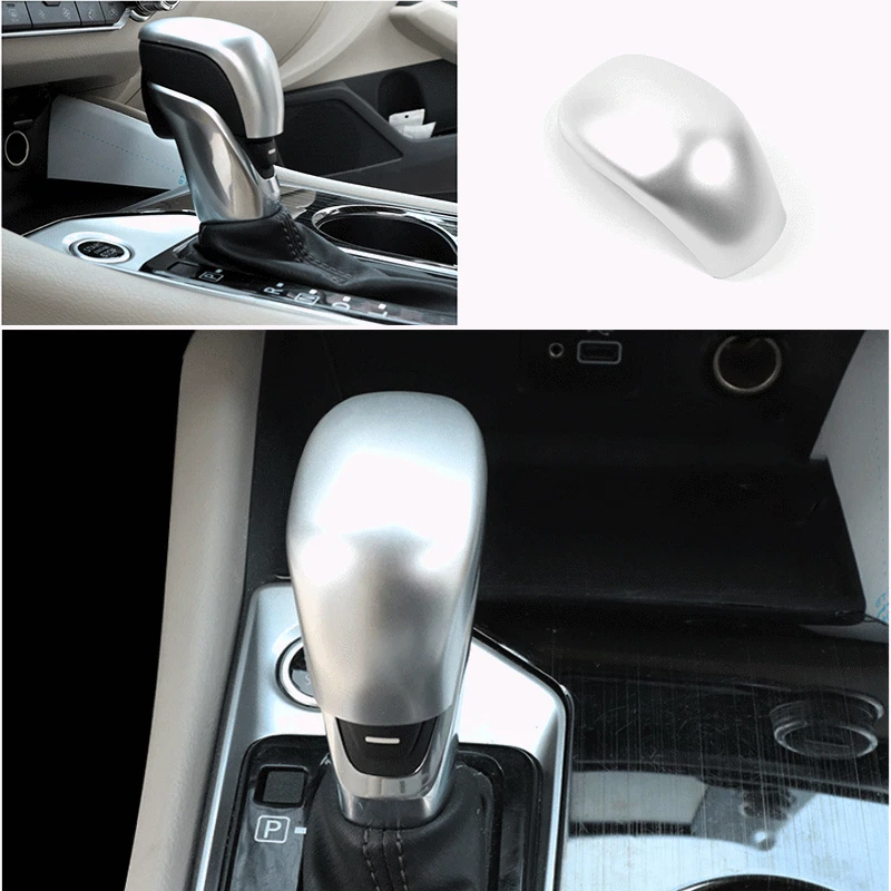 For Nissan Altima 2019-2023 Gear Shift Knob Cover Trim Accessories Silver Pair