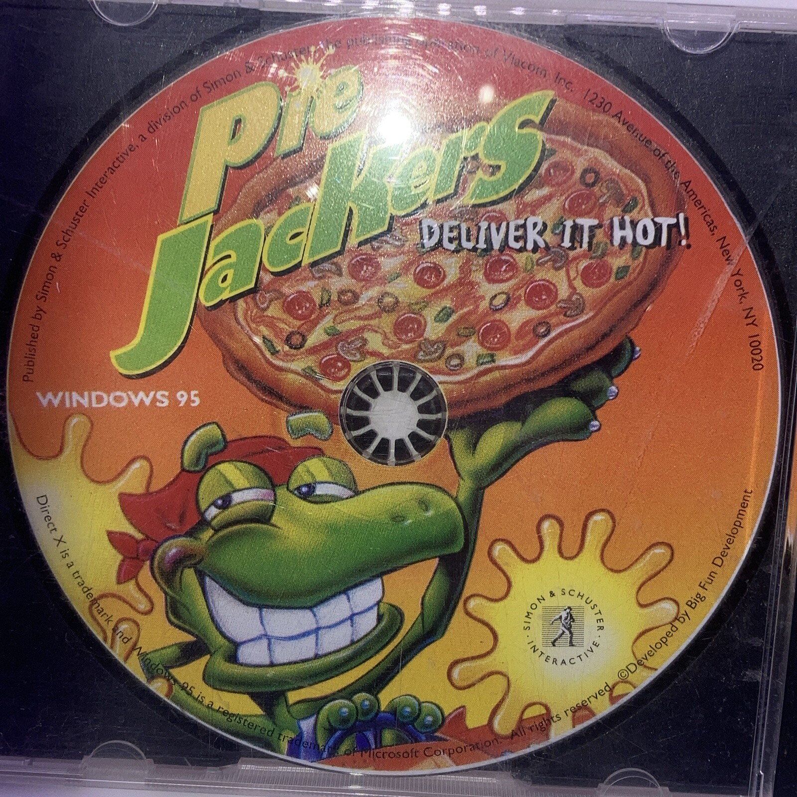 Pie Jackers PC CD race to deliver pizza first & collect powerups