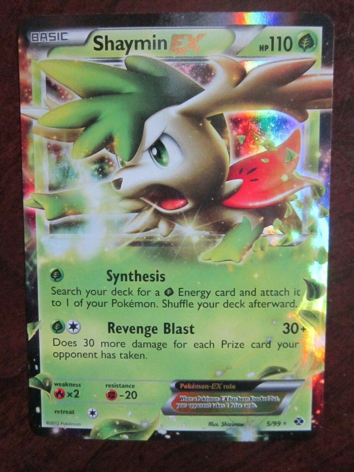 Card Pokemon Shaymin Ex Full Art