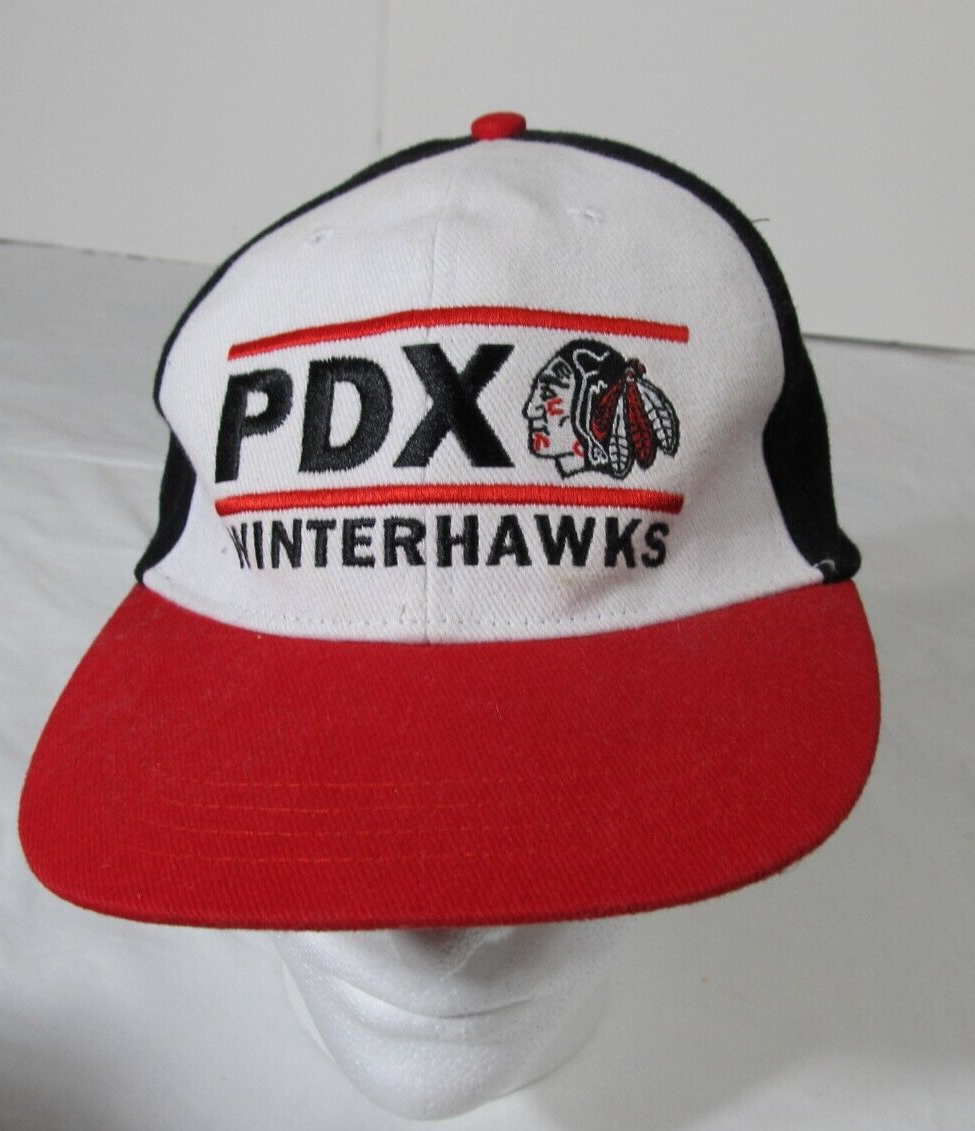 NHL Portland Winterhawks Hockey hat cap 7 1/2 snap back PDX | eBay