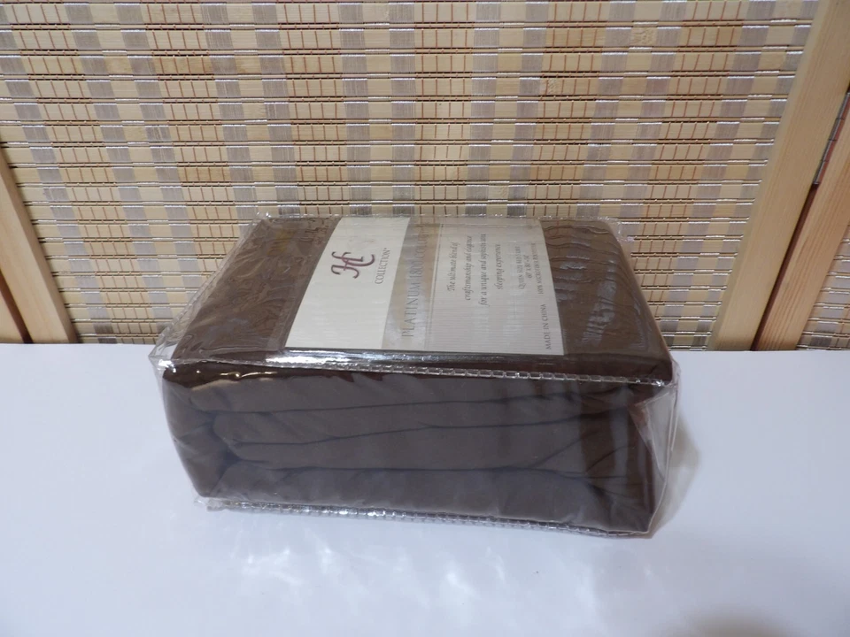 Falda Cama QUEEN Colección Platino 1800 Colección HC -Marrón-Microfibra Poliéster Foto 4 de 4