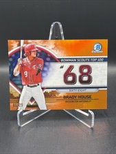 2023 Bowman - Bowman Scouts Top 100 Brady House #BTP-68 Orange Refractor /25