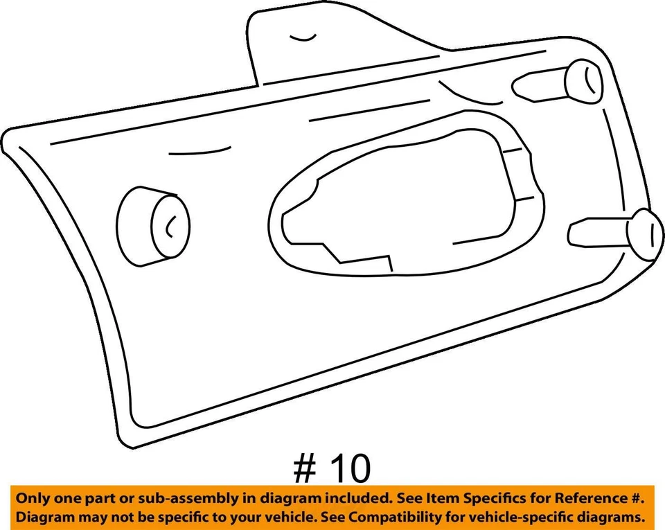 适合 2010 - 2011 雪佛兰迷彩板 ACSRY SW 万智牌 92236311 - 全新原始设备制造商 92236311 — 第 3/3 张图片