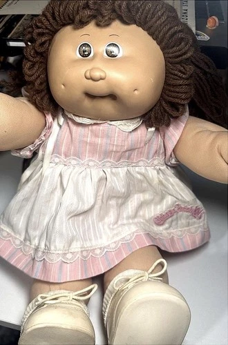 1985 Coleco Cabbage Patch Kids HM9 OK Factory Brown Braids Brown Eyes Rare Vtg