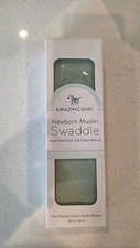 Amazing Baby Newborn Muslin Swaddle 36x36 Premium Cotton Super Soft Blanket NEW