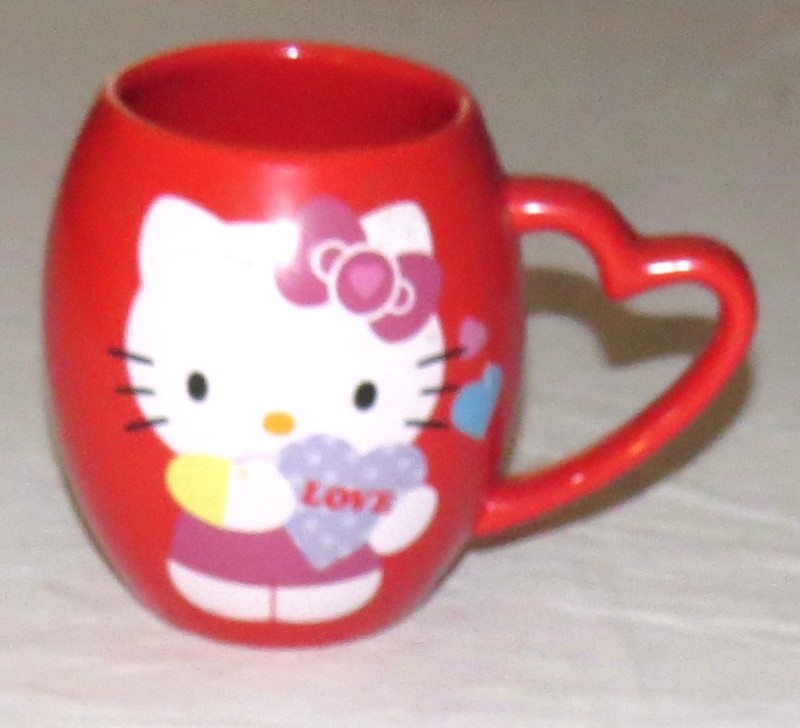 Hello Kitty Red 4.1/2 inch tall Mug