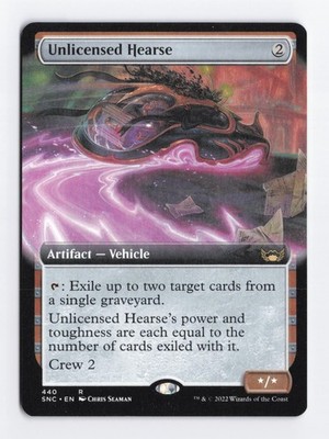 Unlicensed Hearse (Extended Art) Normal R Streets of New Capenna MTG Card TCG NM