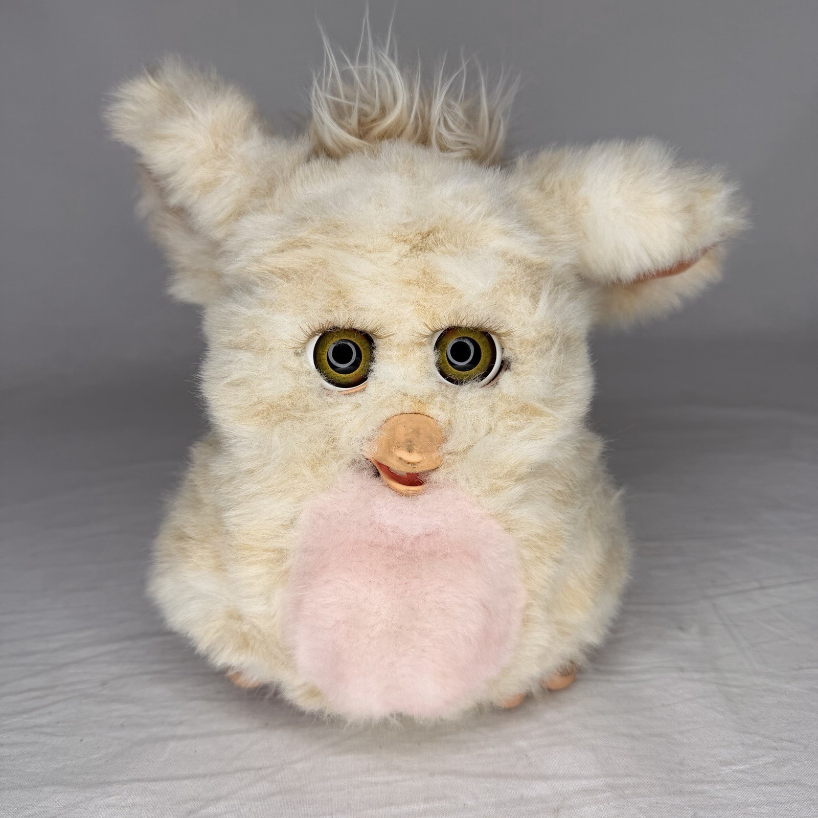 Caramel Syrup Furby 2005 Emoto-Tronic 2 Working Amber Eyes Tiger Hasbro UNTESTED